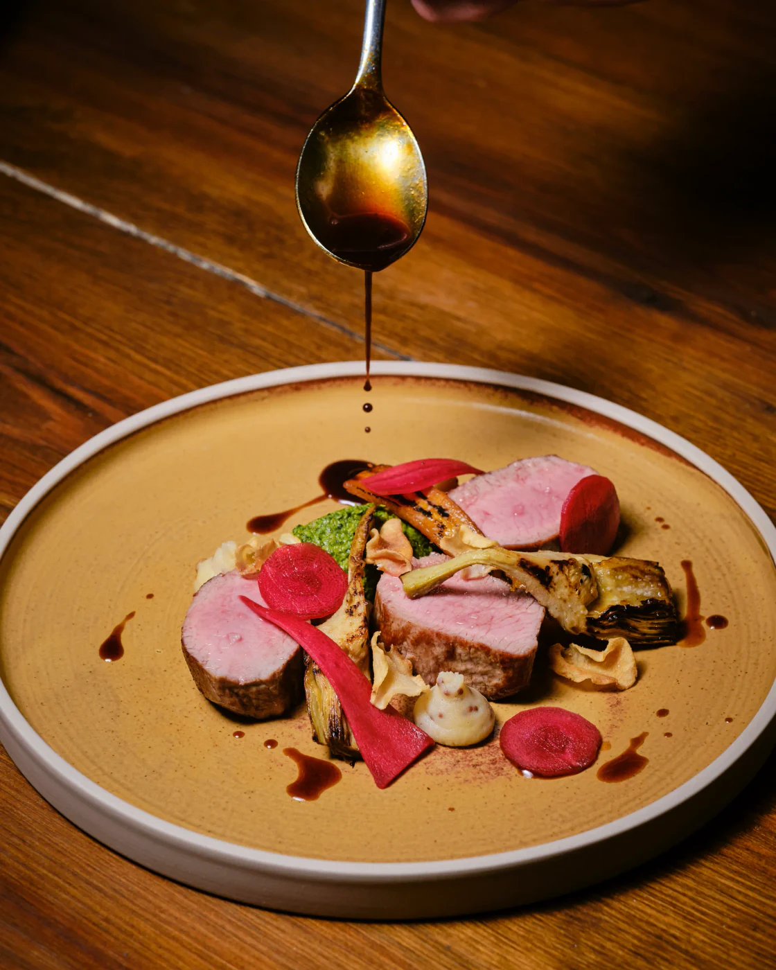 Season plated event food