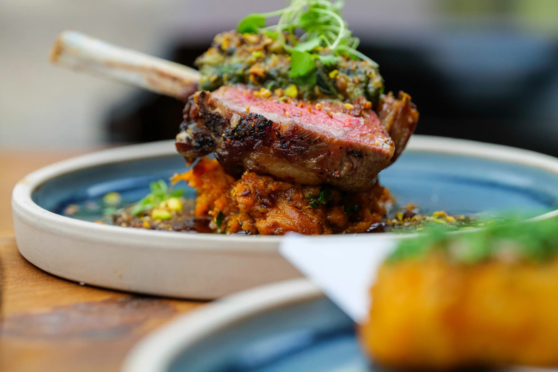 Season conventional menu dish