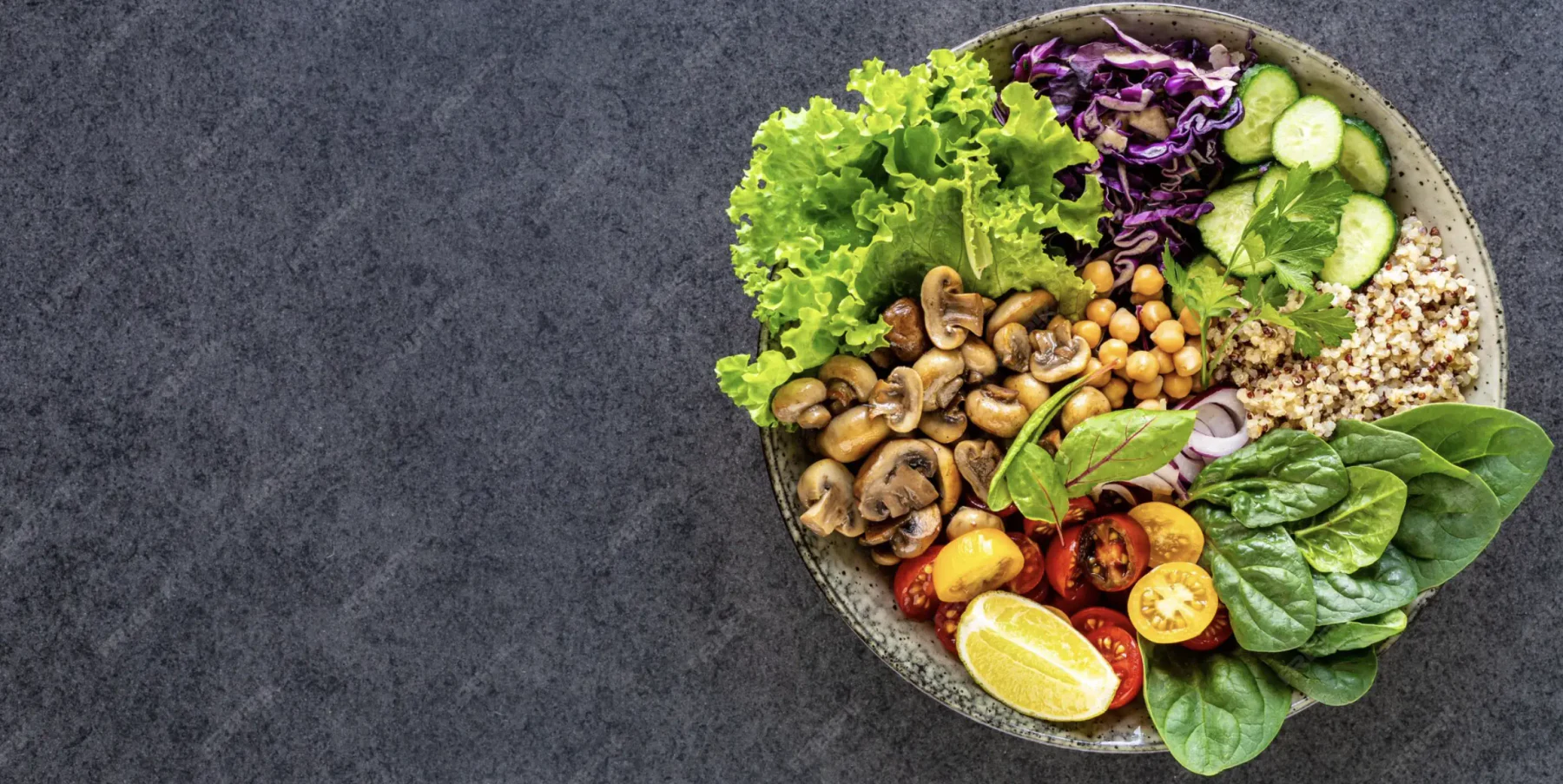 Season vegan menu dish